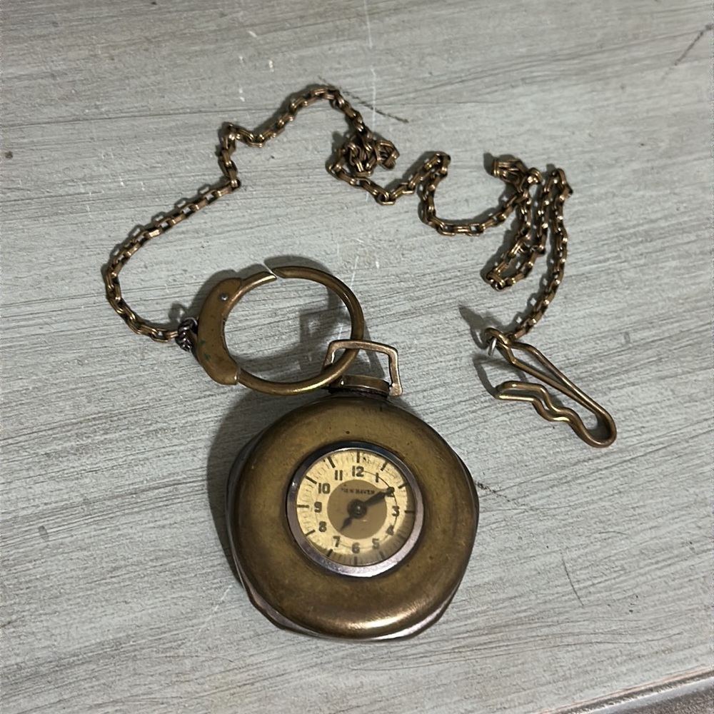 Antique New Haven Open Face Pocket Watch